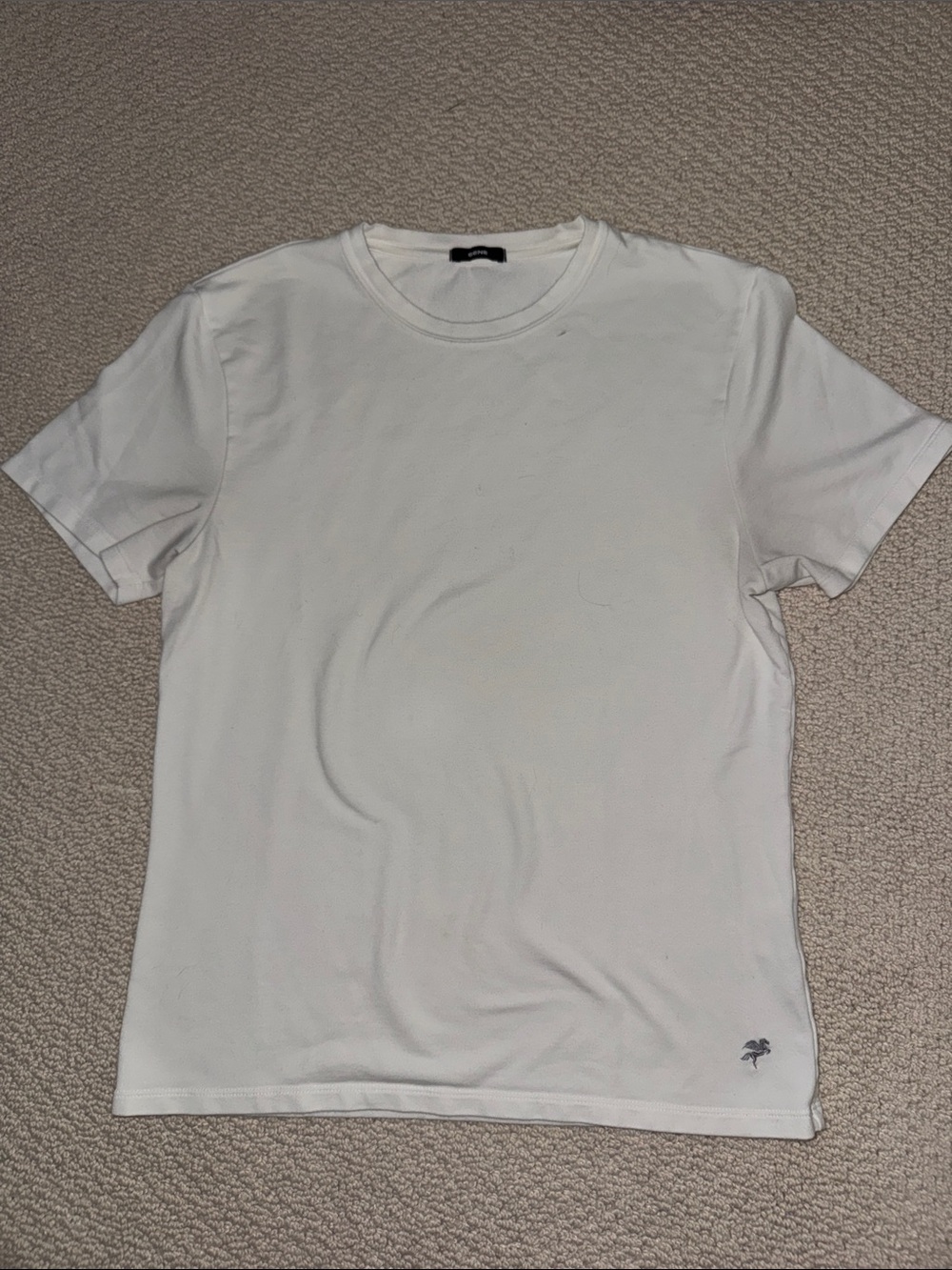 Sene White Crew Neck Tee